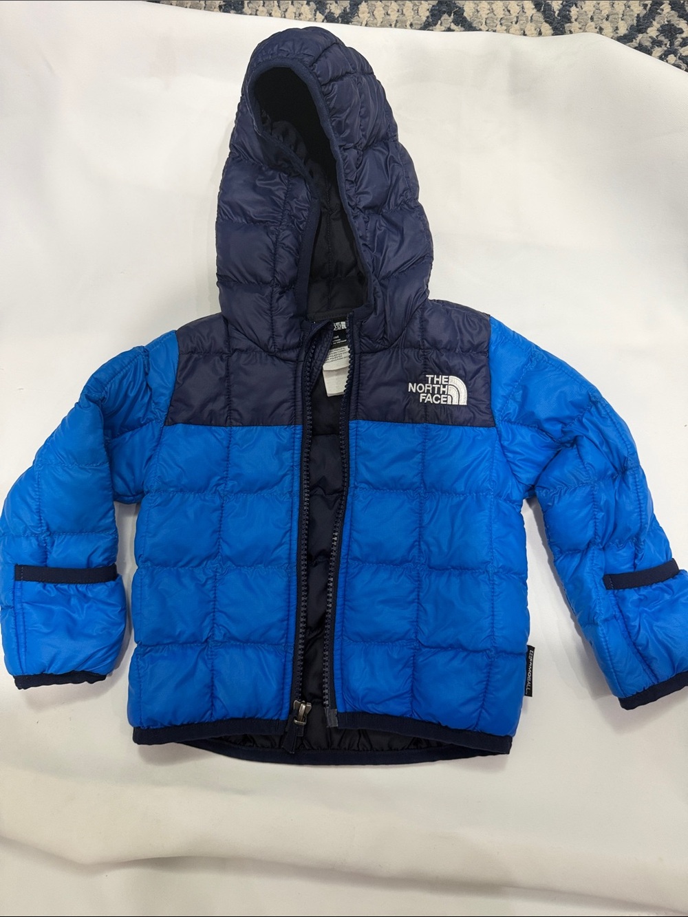 The North Face Toddlers' Blue and Navy Puffer Jacket with Hood